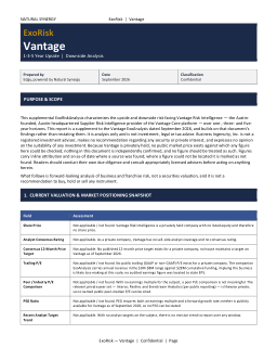 ExoRisk PROFORMA sample report preview